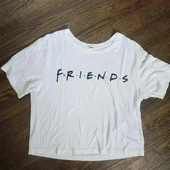 Garage Women's White Friends Cropped Tee Size XS - Picture 1 of 7